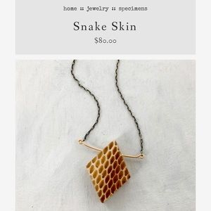 Fernworks Snakeskin Specimen Necklace